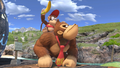 Donkey Kong and Diddy Kong in the Great Bay Stage