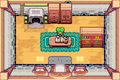 The interior of Dr. Left's House from The Minish Cap