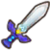 The Master Sword sprite from A Link Between Worlds