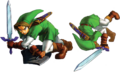 Link performing a Roll Attack