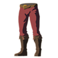 Hylian Trousers with Crimson Dye from Breath of the Wild