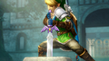 Link obtaining the Master Sword from Hyrule Warriors