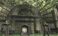 The Royal Crest is predominately displayed in the inner portion of the Sacred Grove from Twilight Princess