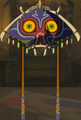 The Paraglider with the Majora's Mask Fabric equipped from Tears of the Kingdom