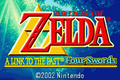 The Title Screen of A Link to the Past & Four Swords