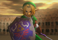 Link as he appears in the Melee intro cutscene