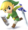 Render of Toon Link from Super Smash Bros. for Nintendo 3DS / Wii U