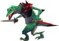 A Lizalfos from Ocarina of Time 3D