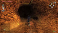 Link navigating a Lantern Cavern with the Fire of a Lantern from Twilight Princess HD