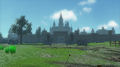 A promotional screenshot of Hyrule Field from Hyrule Warriors: Definitive Edition