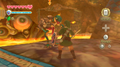 Link fighting a Lizalfos