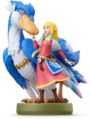 Amiibo of Zelda with her Loftwing