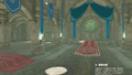 Concept art of the Ancient Hyrule Castle's Audience Chamber