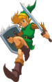 Link leaping down