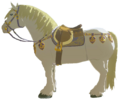 The White Horse equipped with the Royal Horse Gear