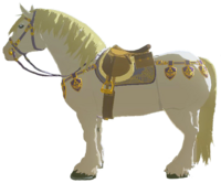 BotW White Horse Royal Horse Gear Model.png