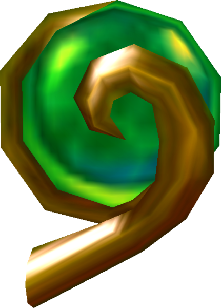 File:OoT3D Spiritual Stone of the Forest Model.png