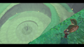 Link overlooking the Sealed Grounds in Skyward Sword HD