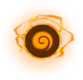 A Treasure Sphere in its amber state from The Wind Waker