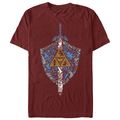 The Legend of Zelda - Iconic Mosaic T-shirt Cardinal.png