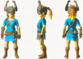 Concept art of Link wearing Midna's Helmet from Breath of the Wild