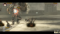 The Darknut's armor being destroyed