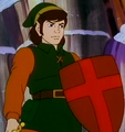 Link with the Magical Shield from the animated series