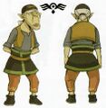 Croo concept art from Hyrule Historia