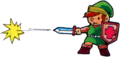 Link shooting a Sword Beam