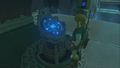 The Sheikah Slate on a Guidance Stone from Breath of the Wild