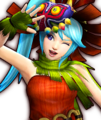 Happy Portrait of Lana wearing the Skull Kid's Clothes from Hyrule Warriors