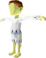 Extracted model of a maskless Moon Child from Majora's Mask
