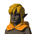 Icon of the Hylian Hood with Orange Dye worn down from Tears of the Kingdom