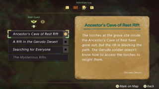 Adventure Log screenshot from Echoes of Wisdom