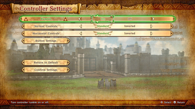 Controller Settings - Zelda Wiki