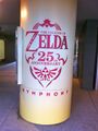 Pillar outside the concert hall of the Tokyo performance featuring the 25th anniversary logo