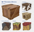 Concept art of Wooden Boxes from Breath of the Wild