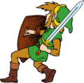 Link blocking with his Shield