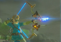 Link using an Ancient Bow from Breath of the Wild