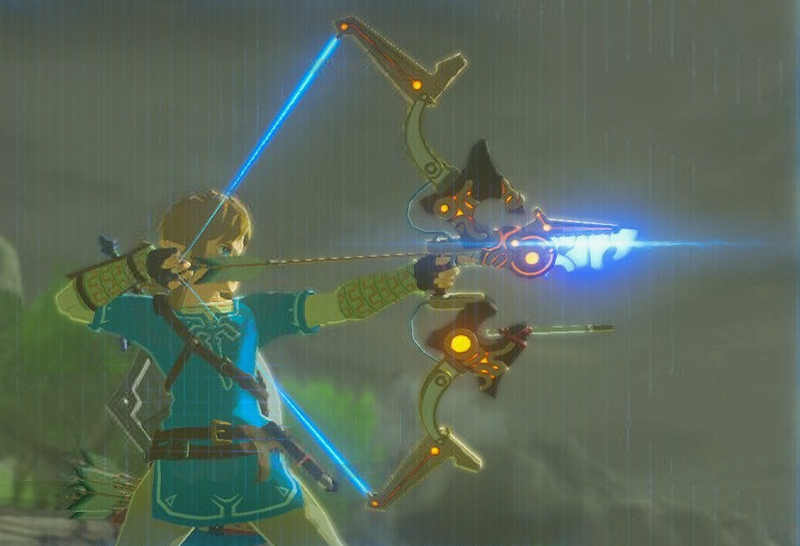 File:BotW Link With Ancient Bow and Arrow.png