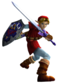 Link wearing the Red Tunic in SoulCalibur II