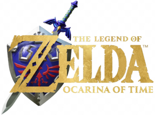 English logo for The Legend of Zelda: Ocarina of Time for Nintendo Switch 2.