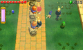 Using Big Bombs against Totem Armos-riding Moblins in Stage 4