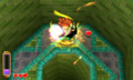Yuga fighting Link in the Eastern Palace from A Link Between Worlds