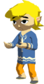 Link holding the Hero's New Clothes from The Wind Waker