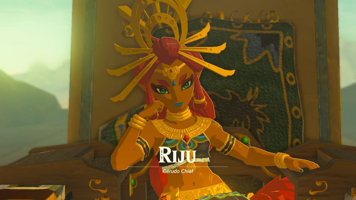 File:BotW Riju Introduction.png - Zelda Wiki