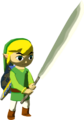 Link wielding a machete from The Wind Waker