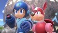 Closeup of Mega Man in the Great Bay (Stage) Stage