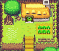 The exterior of Link's House from The Minish Cap