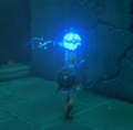 Link holding a sphere-shaped Remote Bomb from Breath of the Wild